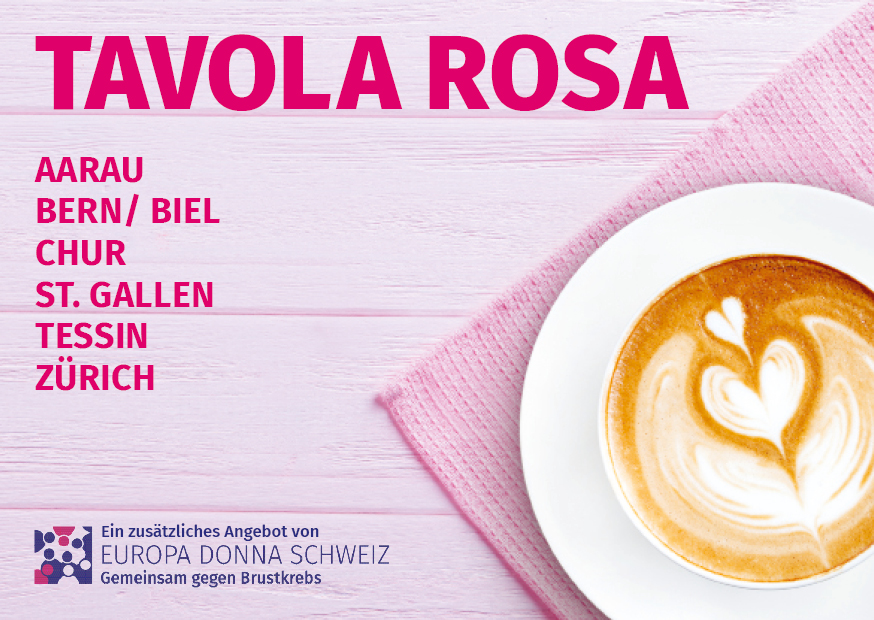 Tavola Rosa - Stammtische für Frauen mit Brustkrebs